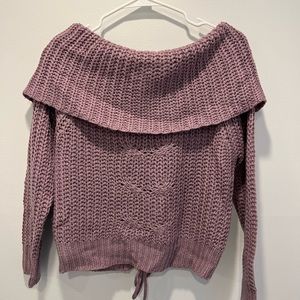Off the shoulder sweater - Derek Heart brand - size small - purple sweater